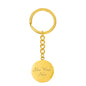 Dad of the Year Circle Pendant Key Chain - Engraving Available