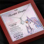 Gift for Daughter from Father Unicorn Personalized Message Card with Pendant Necklace