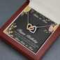 Birthday Gift for Sister-in-Law Hearts Pendant Necklace