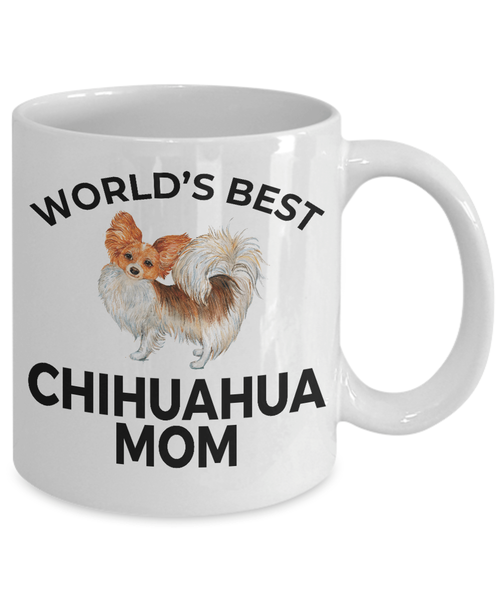 Chihuahua Long Haired Dog Mom Coffee Mug