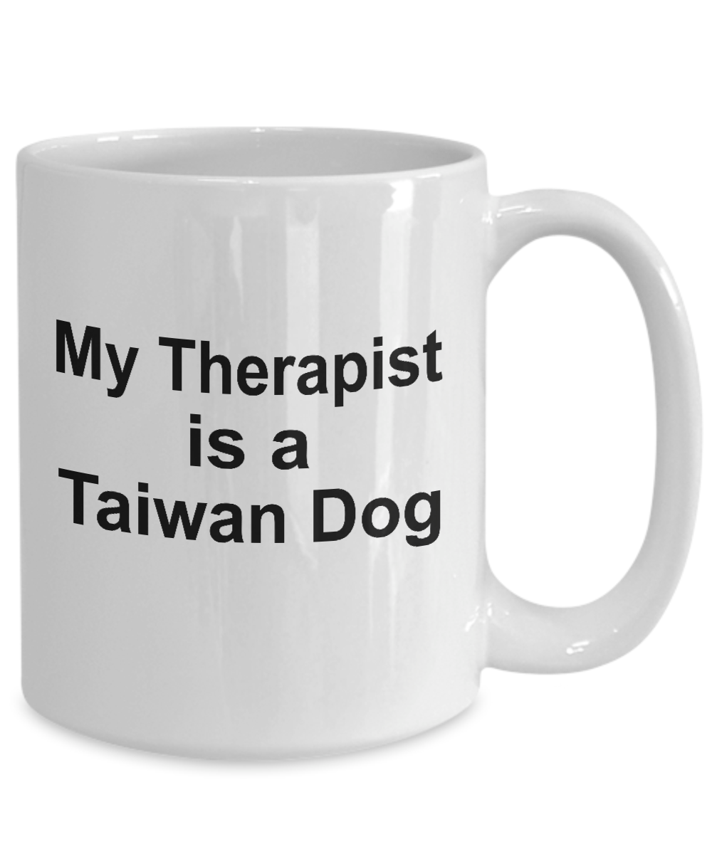 Taiwan Dog Owner Lover Funny Gift Therapist White Ceramic Coffee Mug