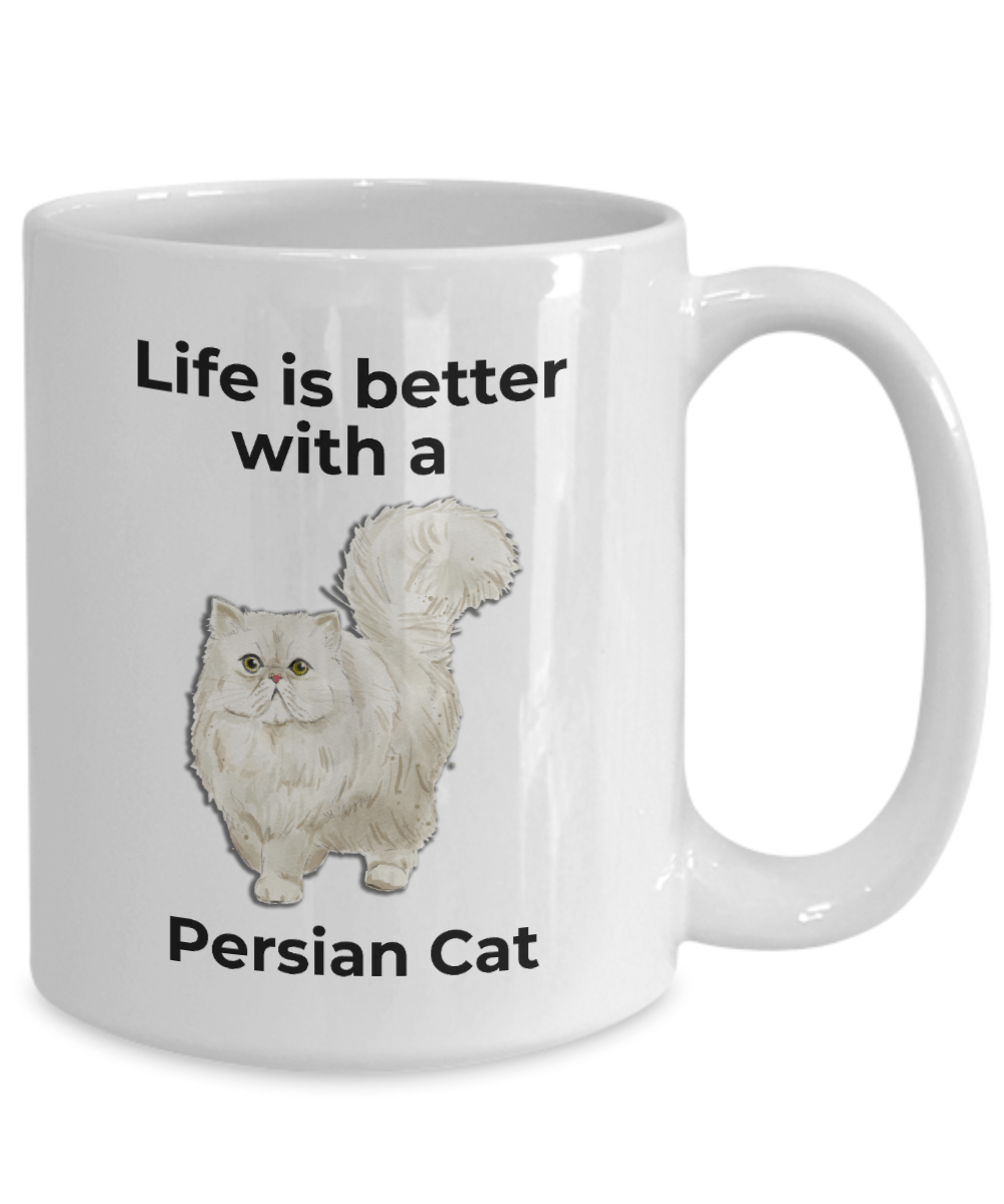 Persian Cat Coffee Mug - Life is Better