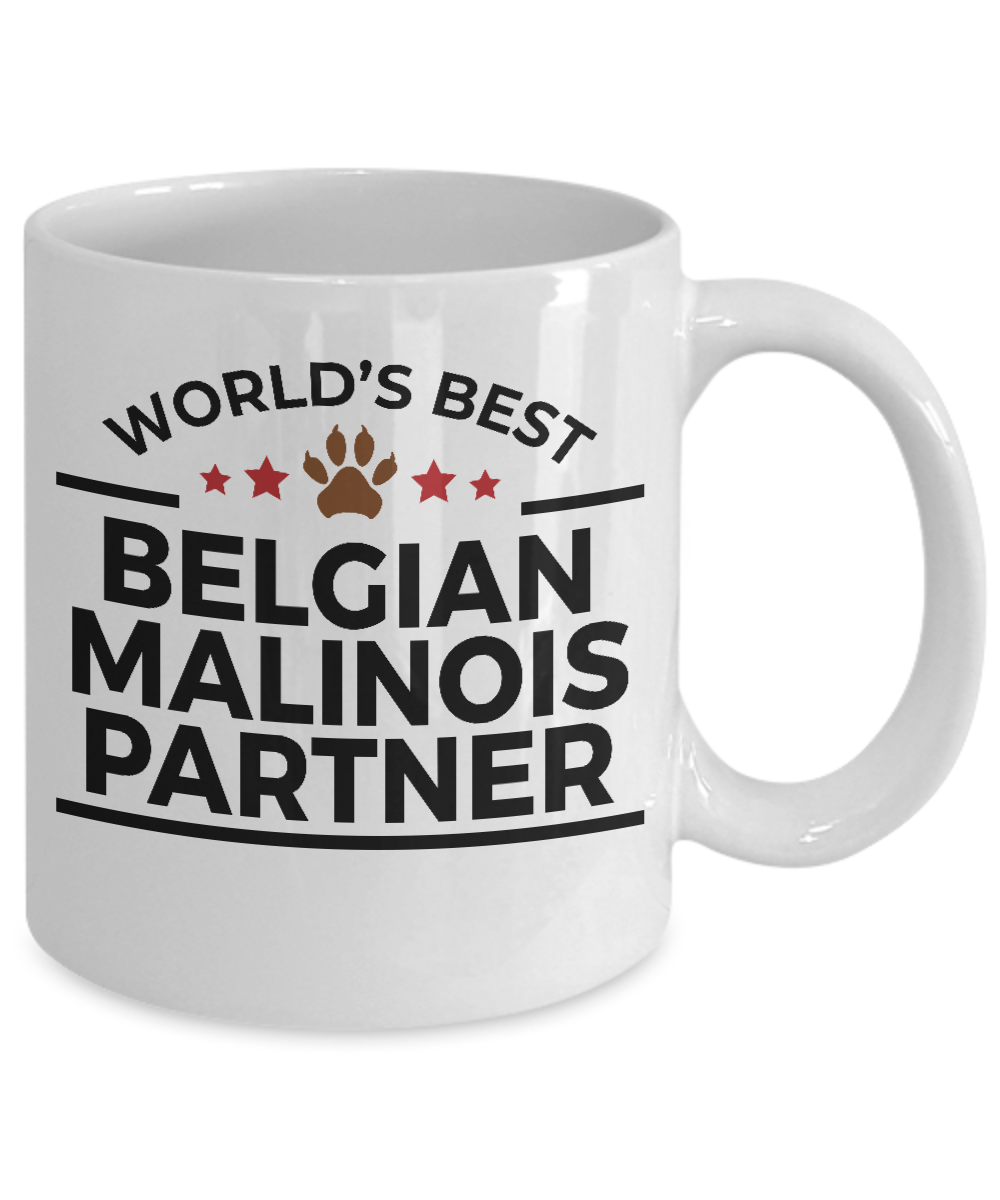 Belgian Malinois Dog Best Partner Police Canine Officer Coffee Mug