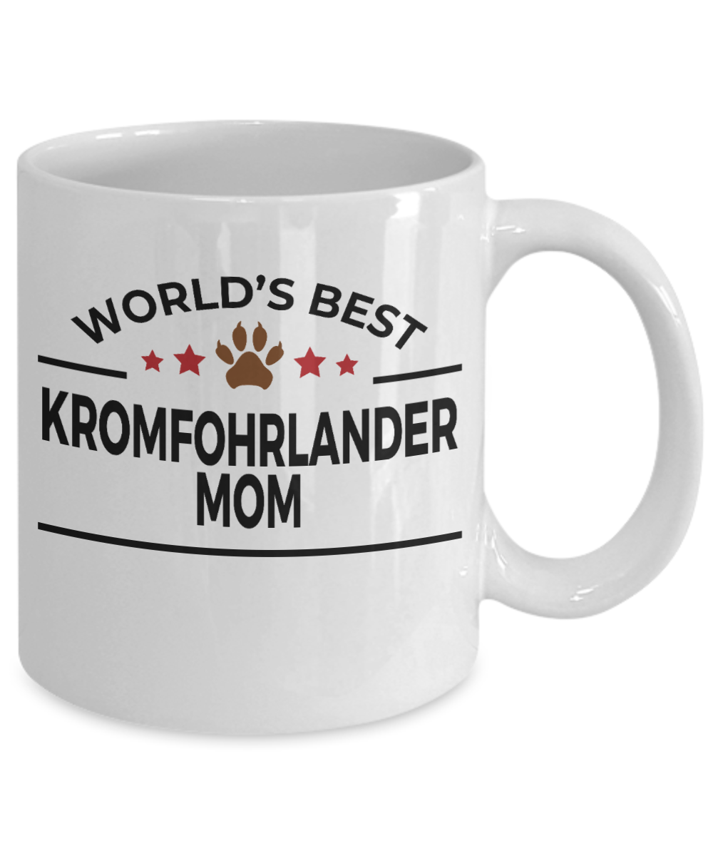 Kromfohrlander Dog Lover Gift World's Best Mom Birthday Mother's Day White Ceramic Coffee Mug