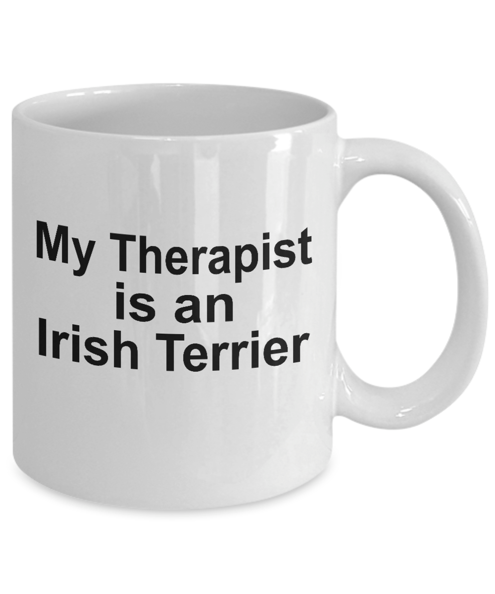 Irish Terrier Dog Owner Lover Funny Gift Therapist White Ceramic Coffee Mug