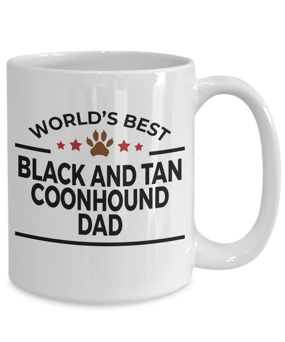 Black and Tan Coonhound Dog Dad Coffee Mug