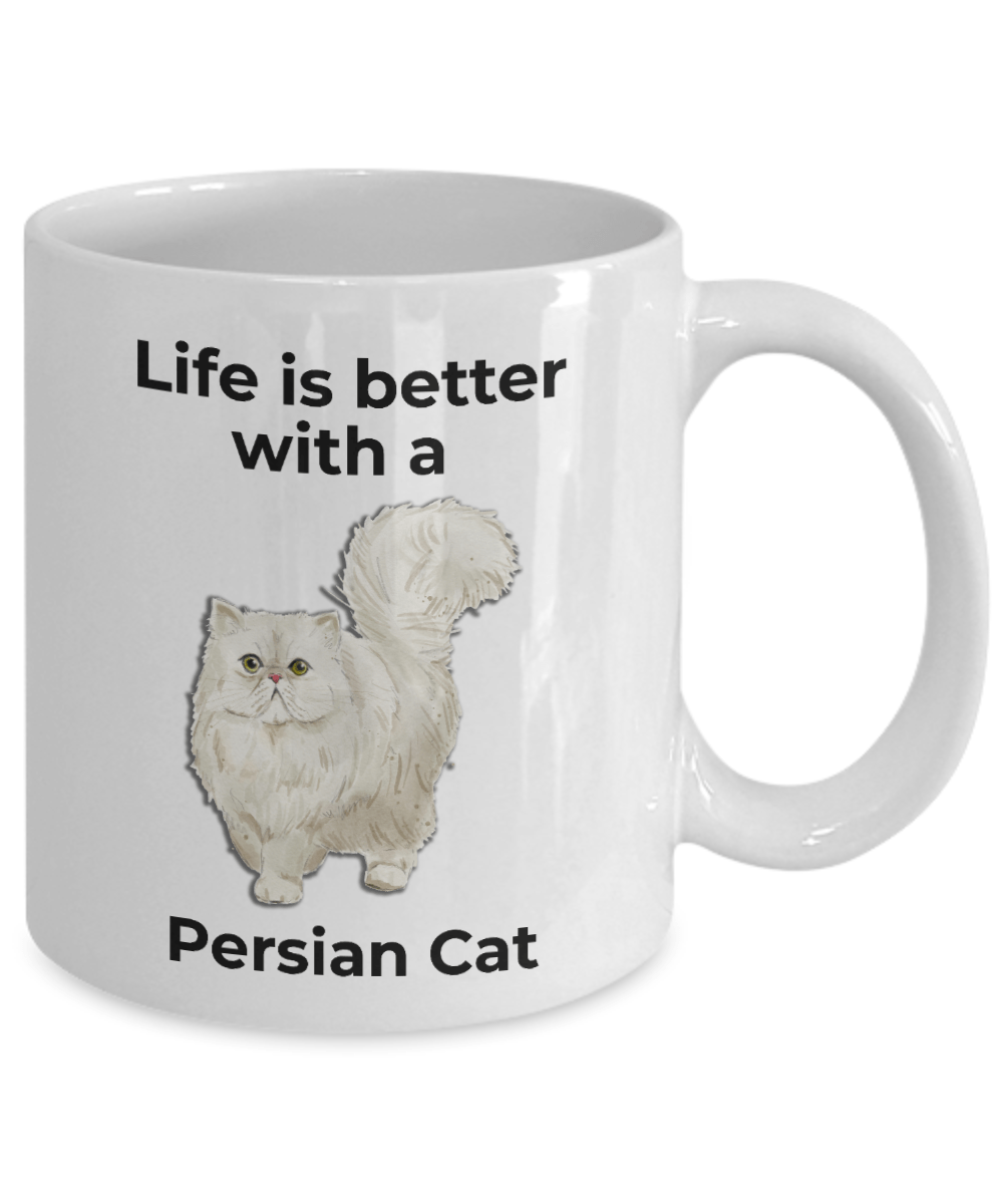 Persian Cat Coffee Mug - Life is Better