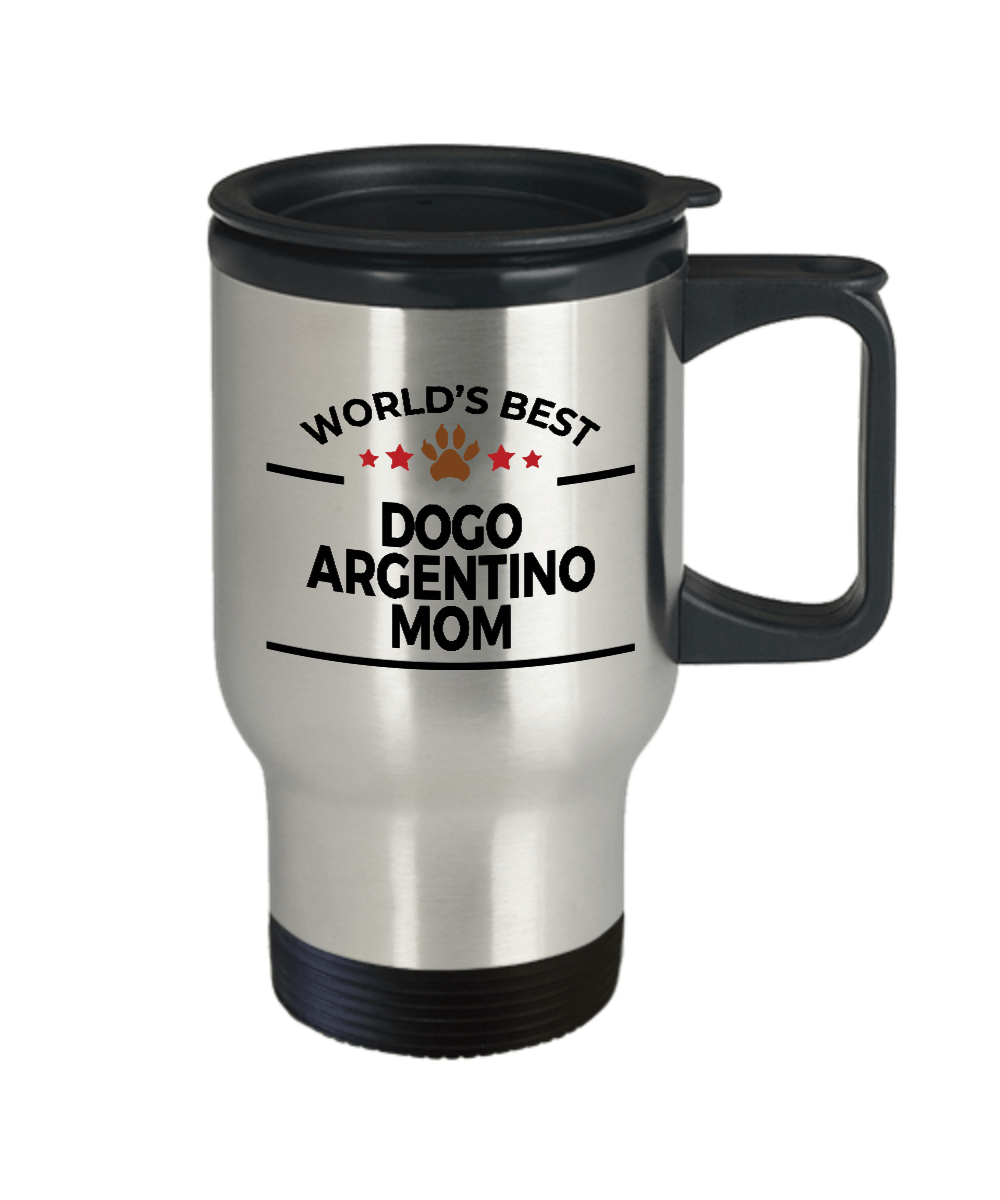 Dogo Argentino Dog Mom Travel Coffee Mug
