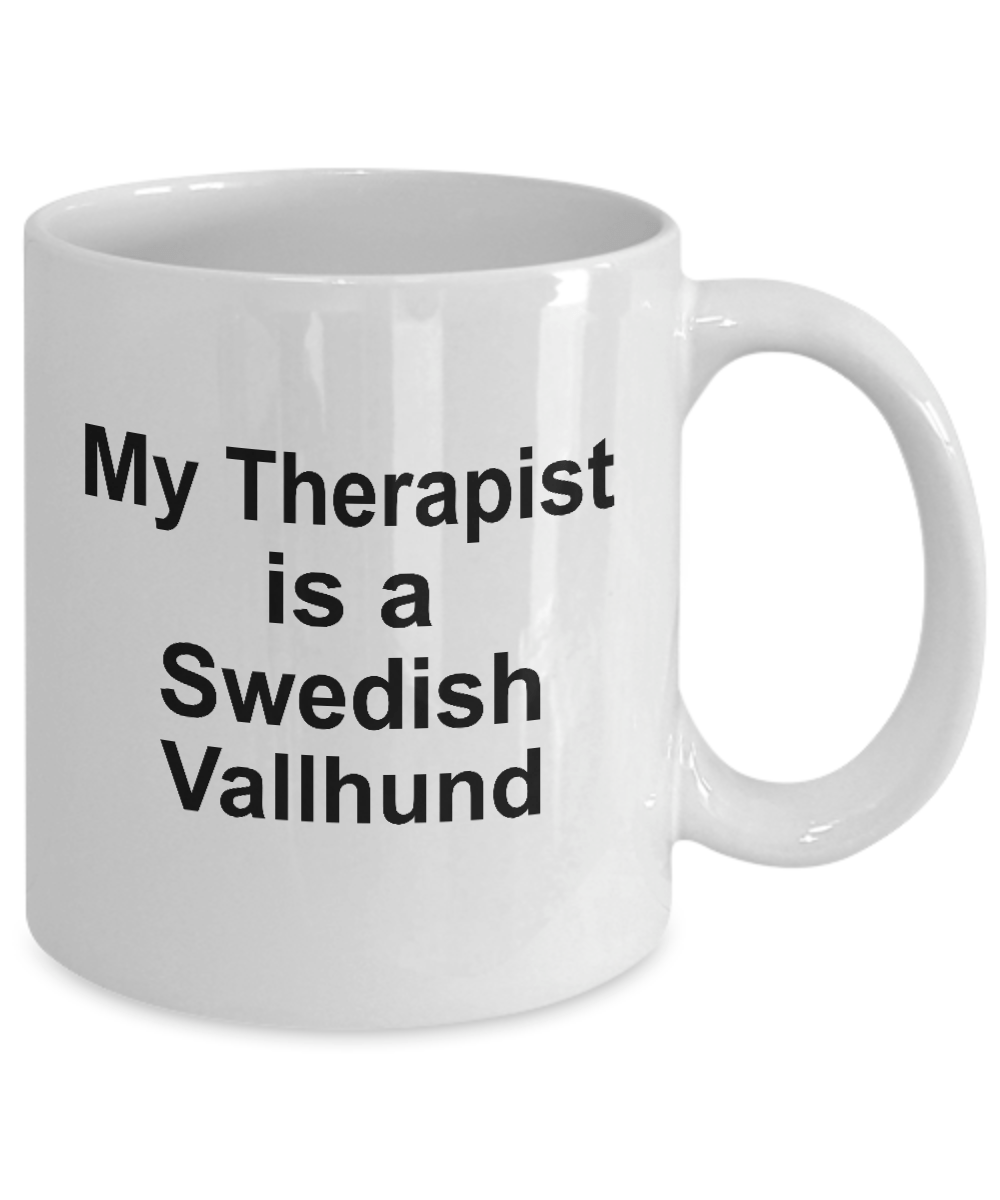 Swedish Vallhund Dog Therapist Owner Lover Funny Gift White Ceramic Coffee Mug