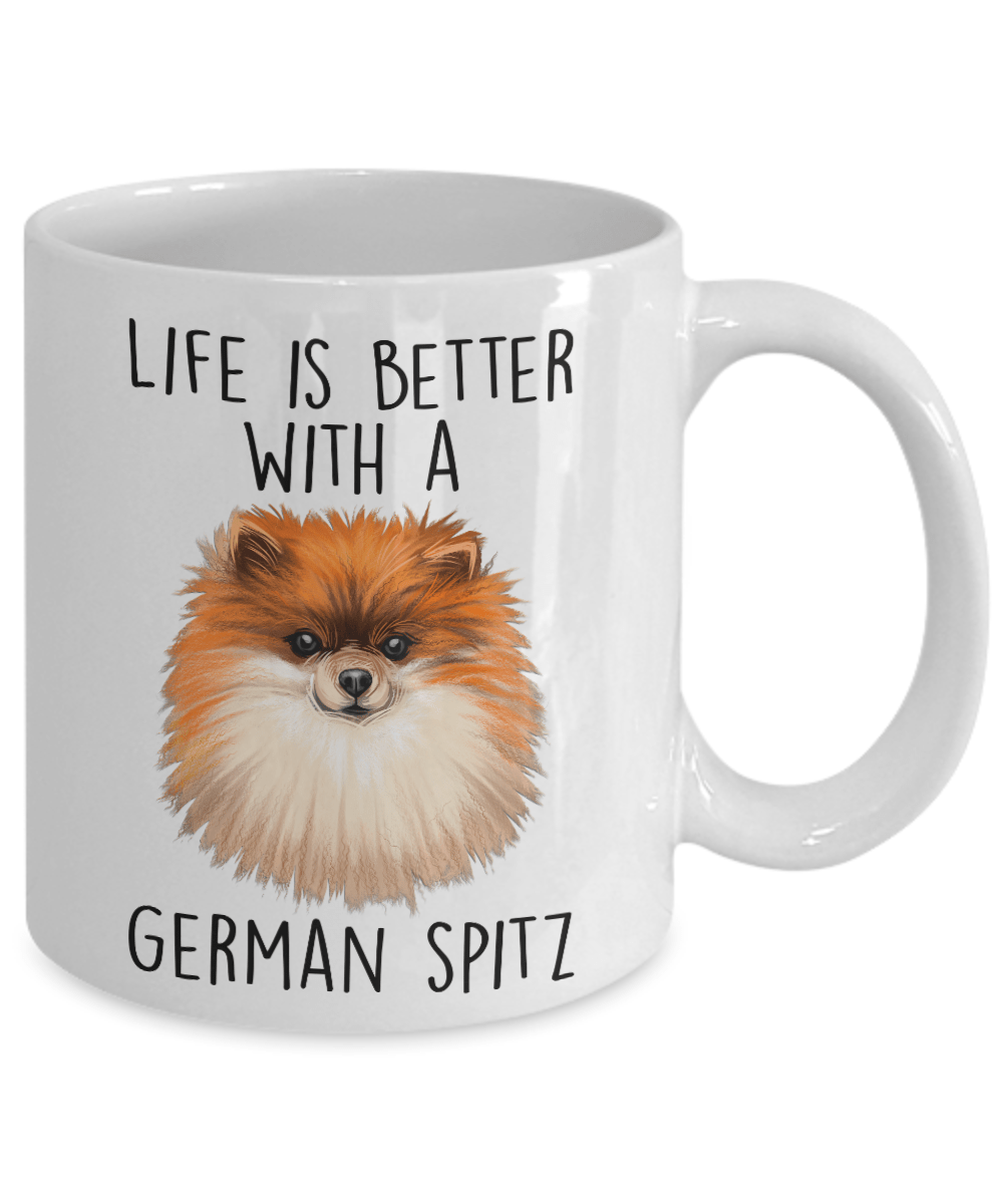 German Spitz Ceramic Coffee Mug Life is Better with a Dog