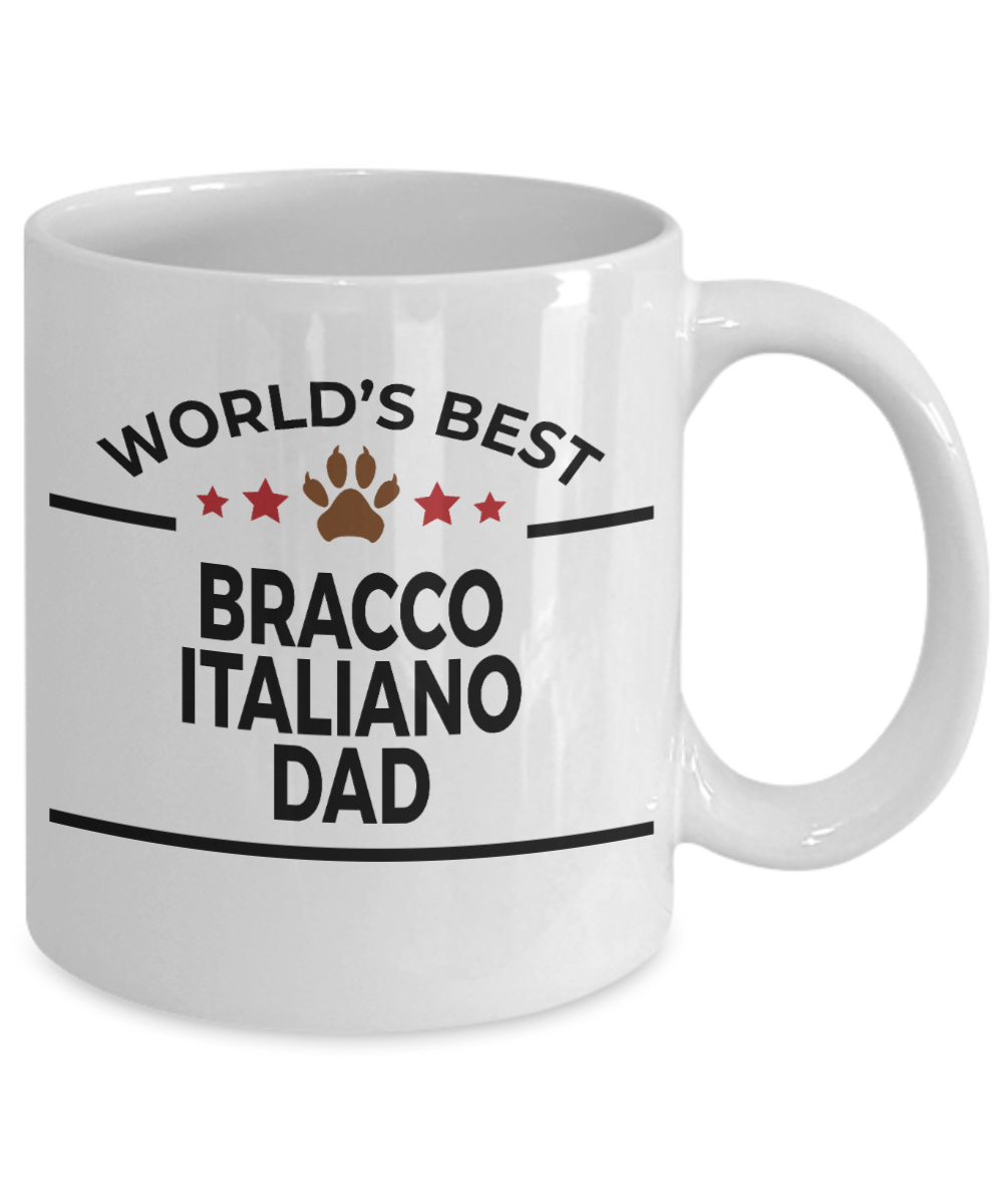 Bracco Italiano World's Best Dad Custom Ceramic Coffee Mug