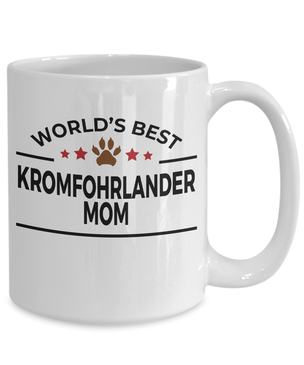 Kromfohrlander Dog Lover Gift World's Best Mom Birthday Mother's Day White Ceramic Coffee Mug