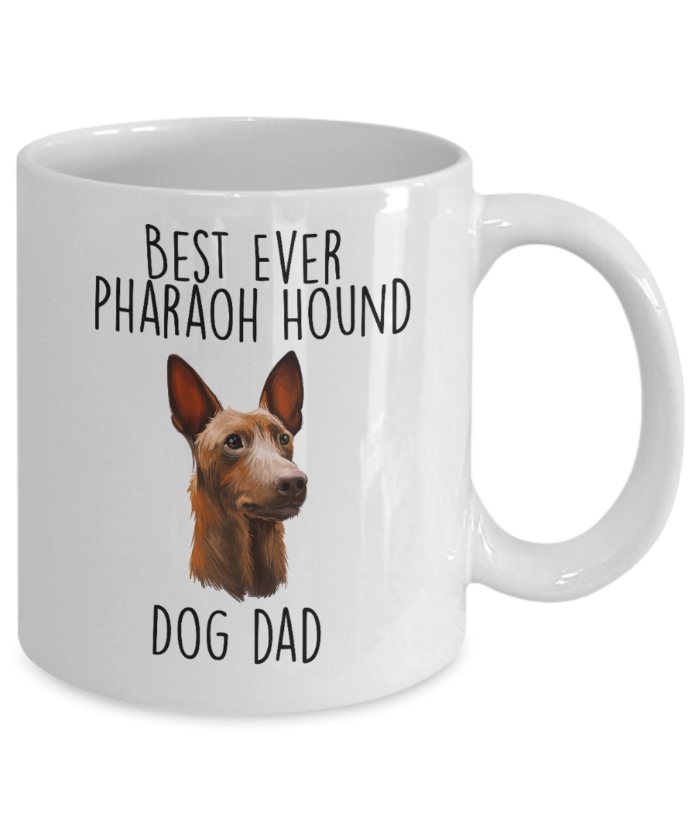 Best Ever Pharaoh Hound Dog Dad Ceramic Coffee Mug