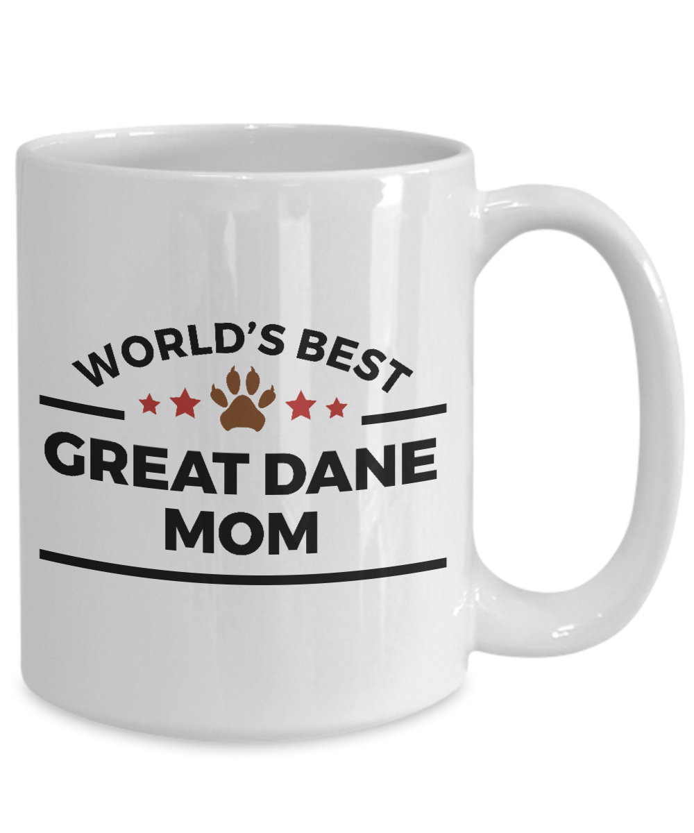 Great Dane Dog Lover Coffee Mug Gift World's Best Mom