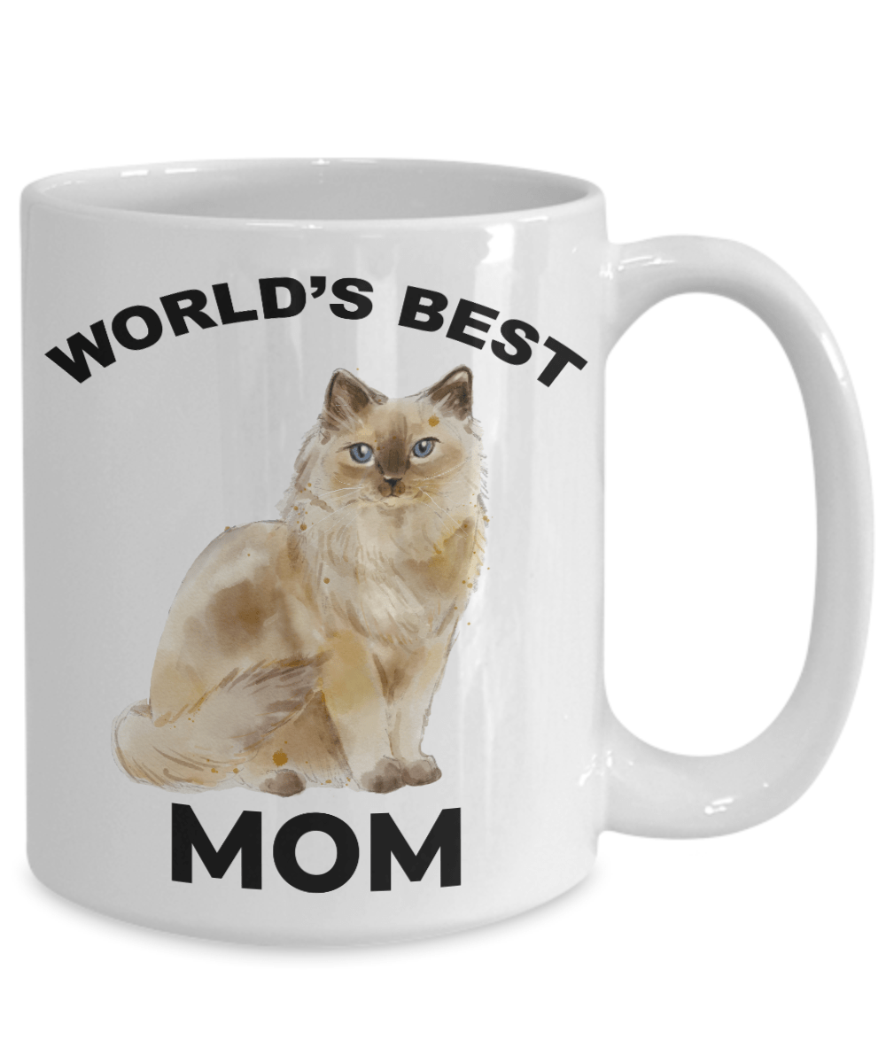 Ragdoll Cat World's Best Mom Ceramic Coffee Mug