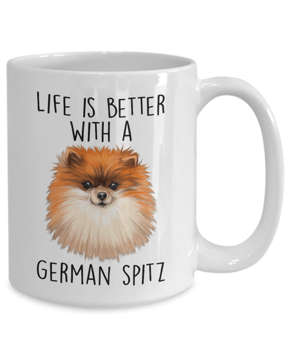 German Spitz Ceramic Coffee Mug Life is Better with a Dog