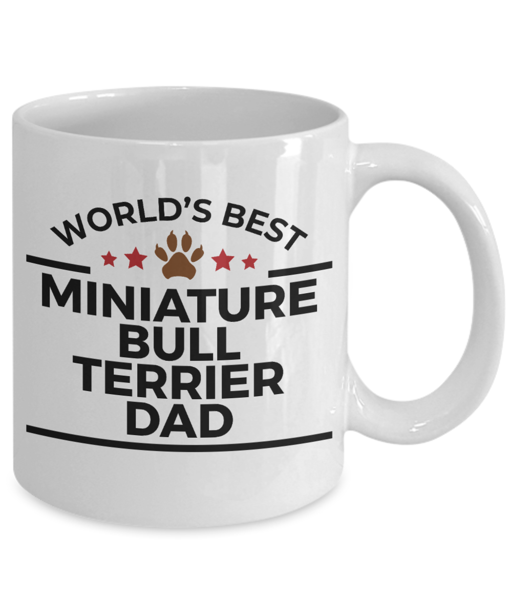 Miniature Bull Terrier Dog Dad Coffee Mug