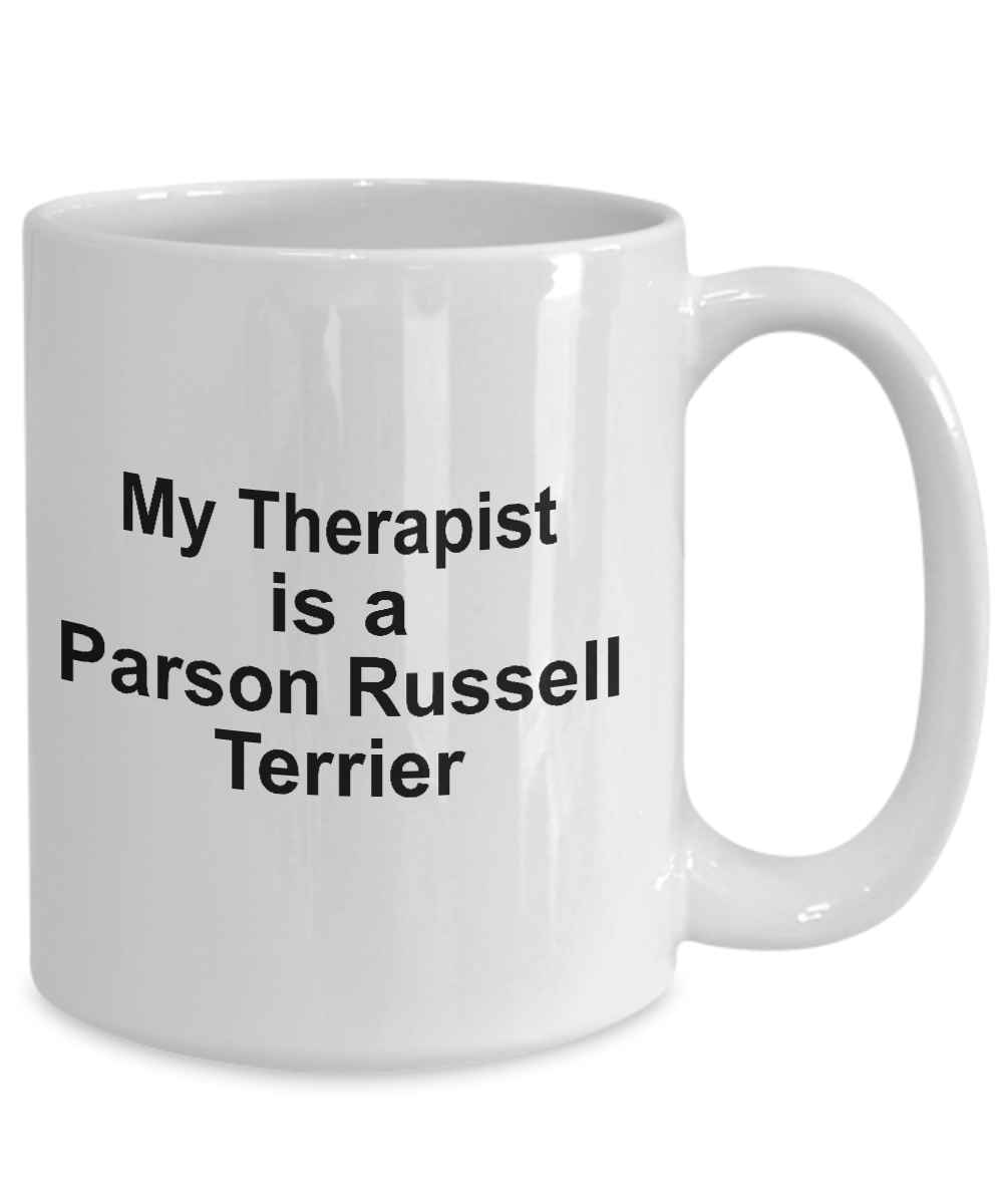 Parson Russell Terrier Dog Owner Lover Funny Gift Therapist White Ceramic Coffee Mug