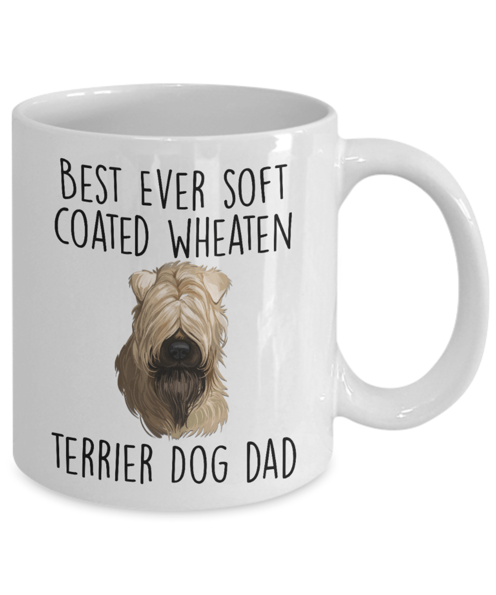 Best Ever Soft Coated Wheaten Terrier Dog Dad Ceramic Coffee Mug