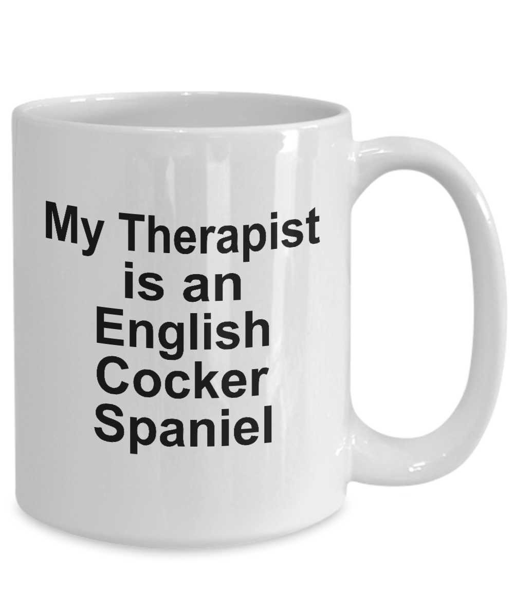 English Cocker Spaniel Dog Therapist Mug