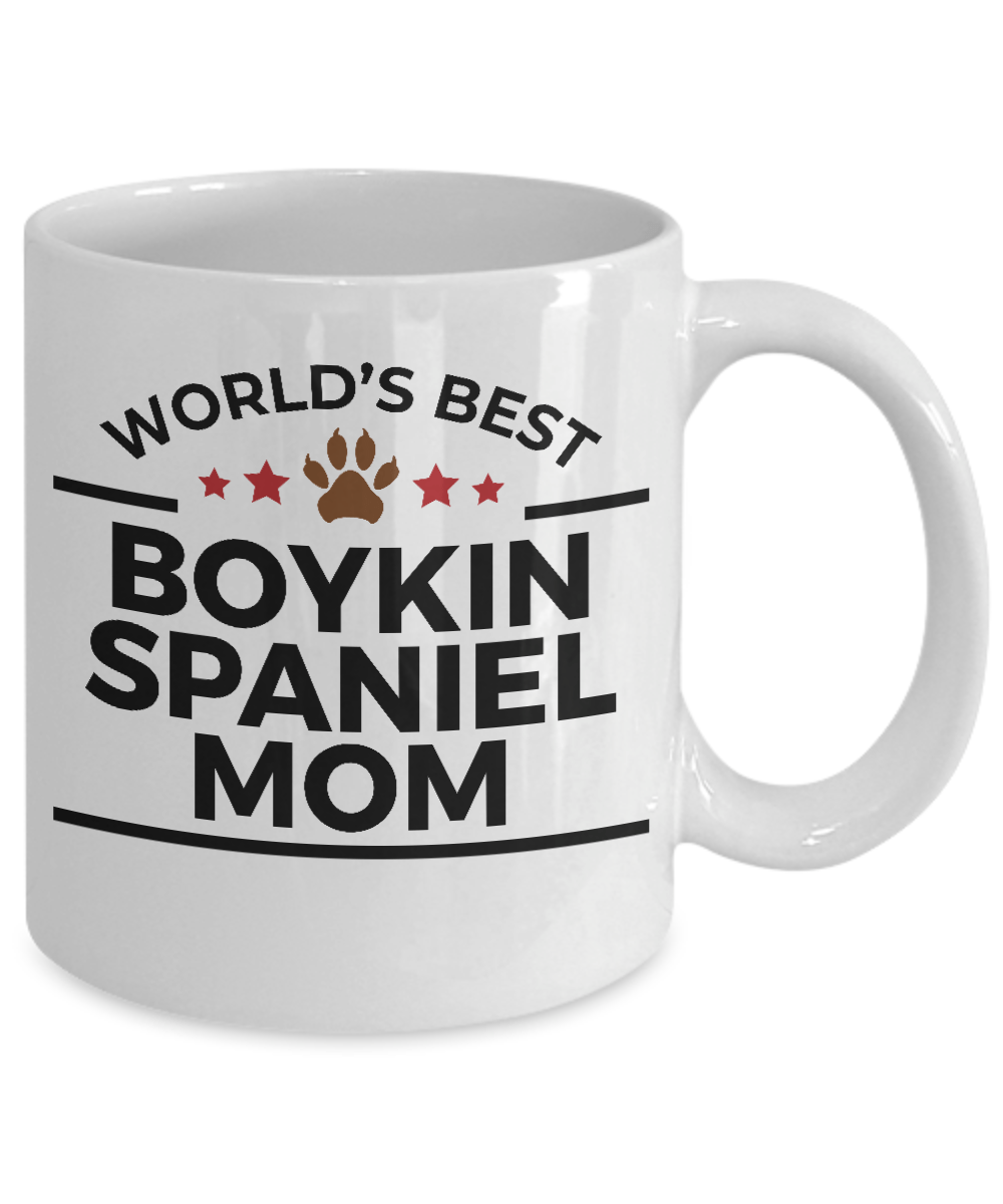 Boykin Spaniel Dog Lover Gift World's Best Mom Birthday Mother's Day White Ceramic Coffee Mug