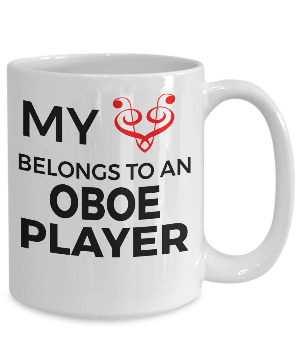 Oboe Player Mug - My Heart Belongs To An Oboe Player