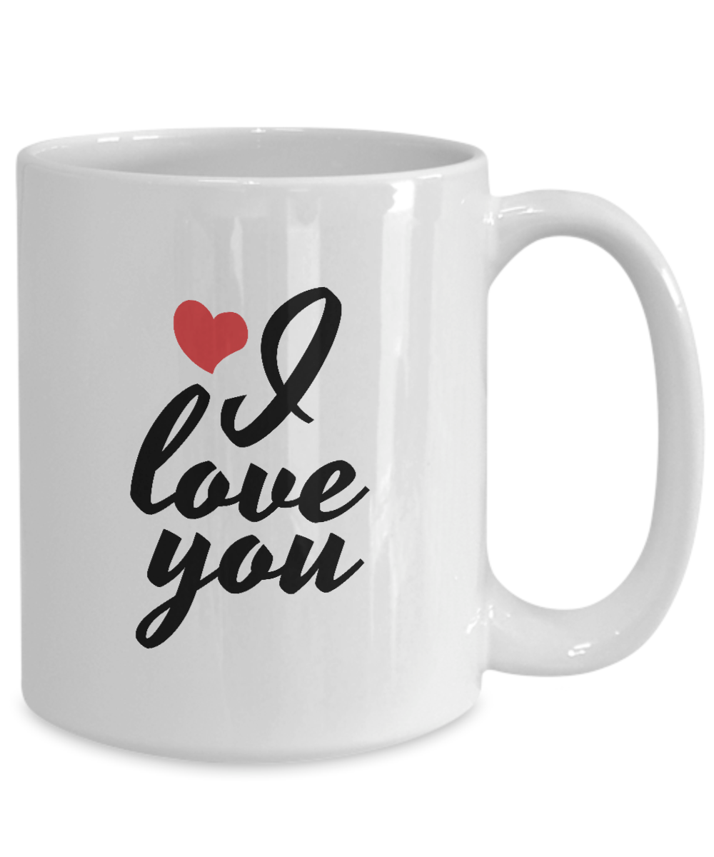 I Love You Ceramic Coffee Mug