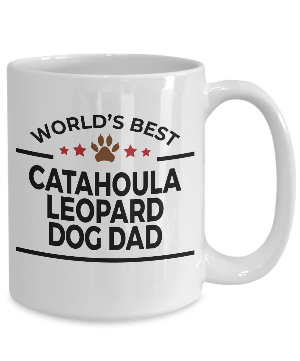 Catahoula Leopard Dog Best Dad Ceramic Coffee Mug