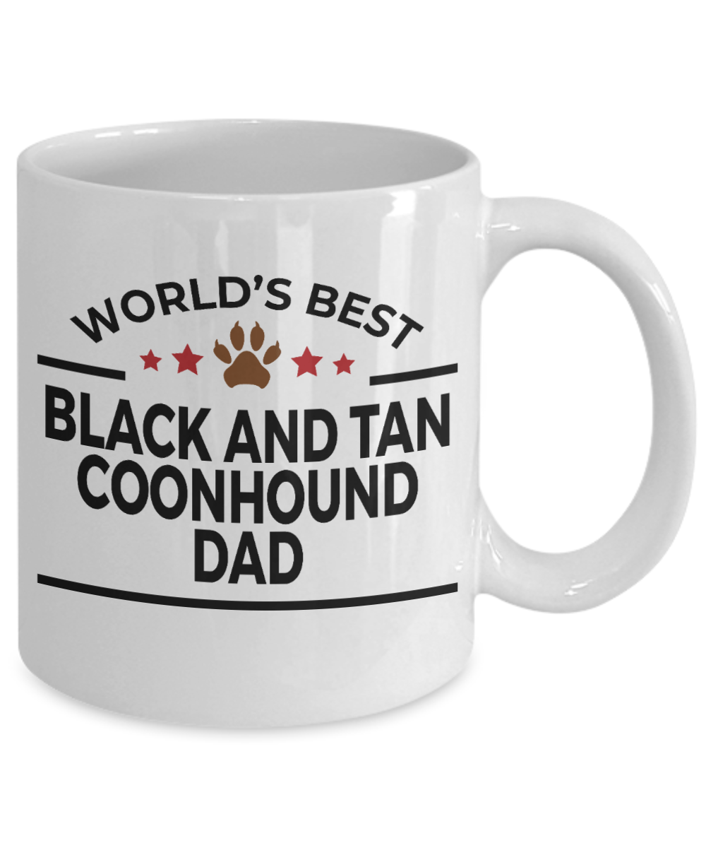 Black and Tan Coonhound Dog Dad Coffee Mug