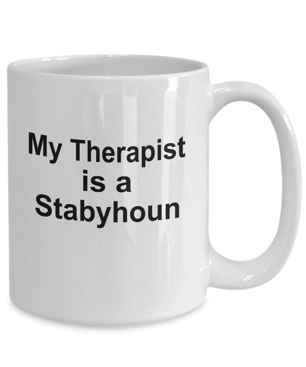 Stabyhoun Dog Owner Lover Funny Gift Therapist White Ceramic Coffee Mug