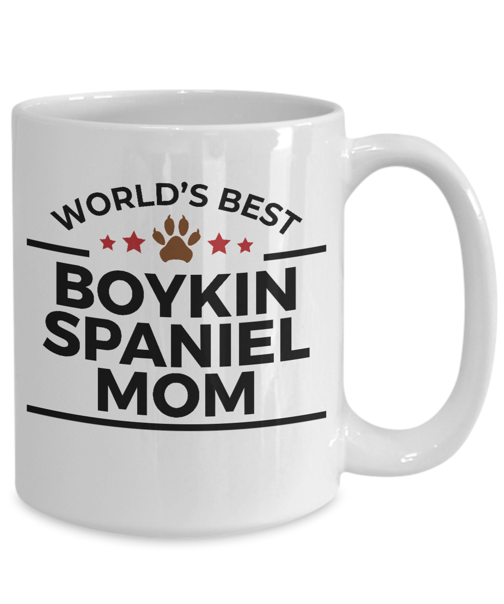 Boykin Spaniel Dog Lover Gift World's Best Mom Birthday Mother's Day White Ceramic Coffee Mug