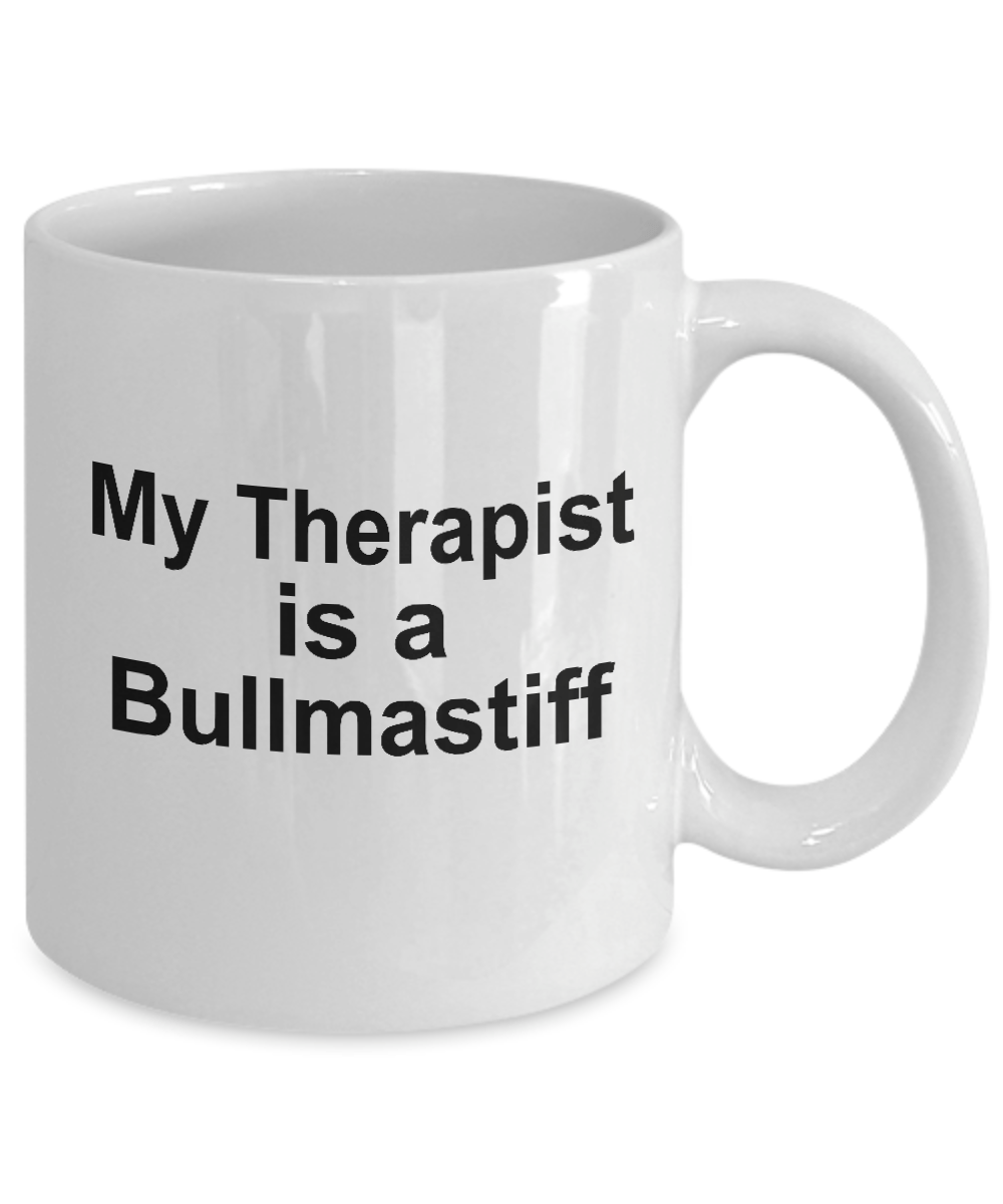 Bullmastiff Dog Owner Lover Funny Gift Therapist White Ceramic Coffee Mug