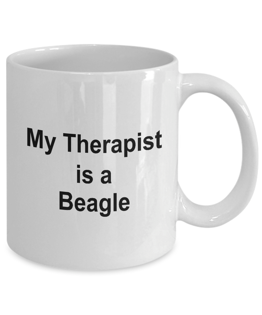 Beagle Dog Lover Gift Therapist White Ceramic Coffee Mug