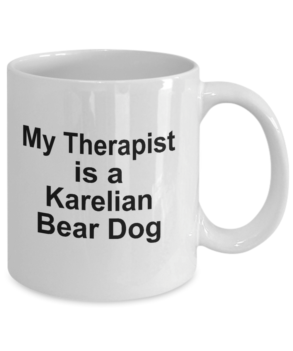 Karelian Bear Dog Owner Lover Funny Gift Therapist White Ceramic Coffee Mug