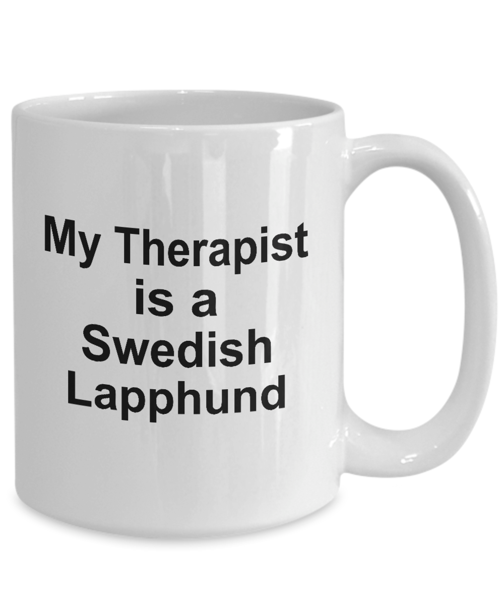 Swedish Lapphund Dog Therapist White Ceramic Coffee Mug