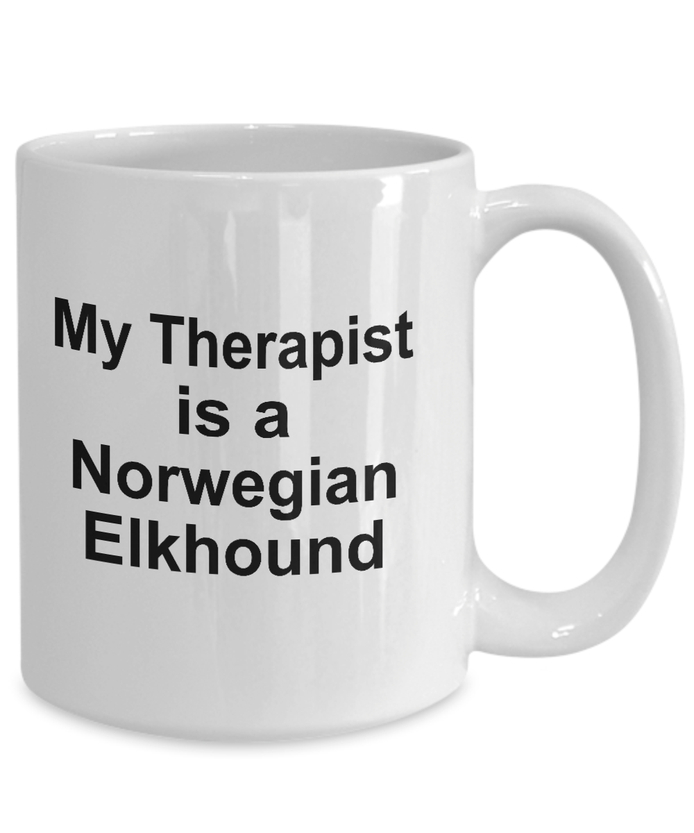 Norwegian Elkhound Dog Therapist Coffee Mug