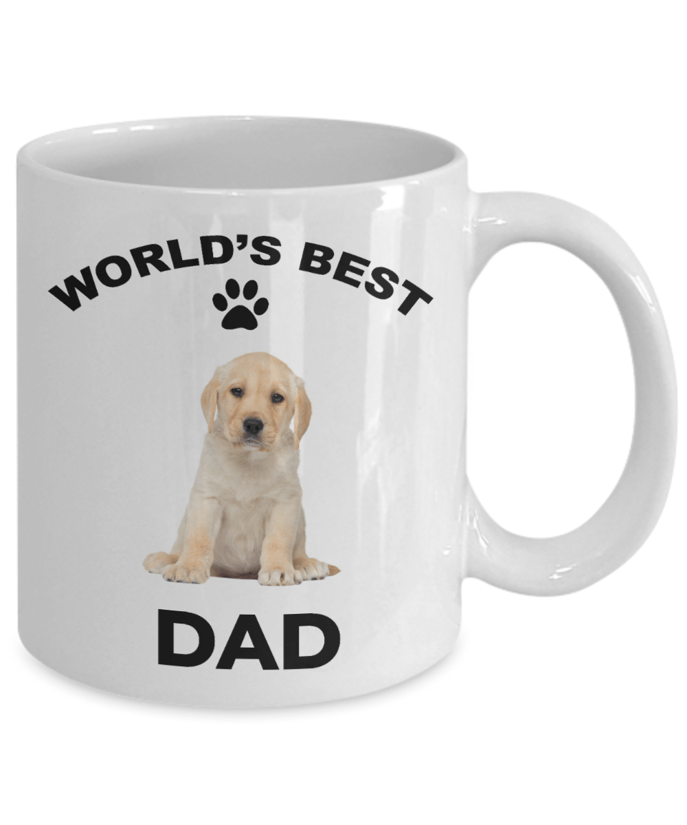 Yellow Labrador Retriever Best Dad Coffee Mug