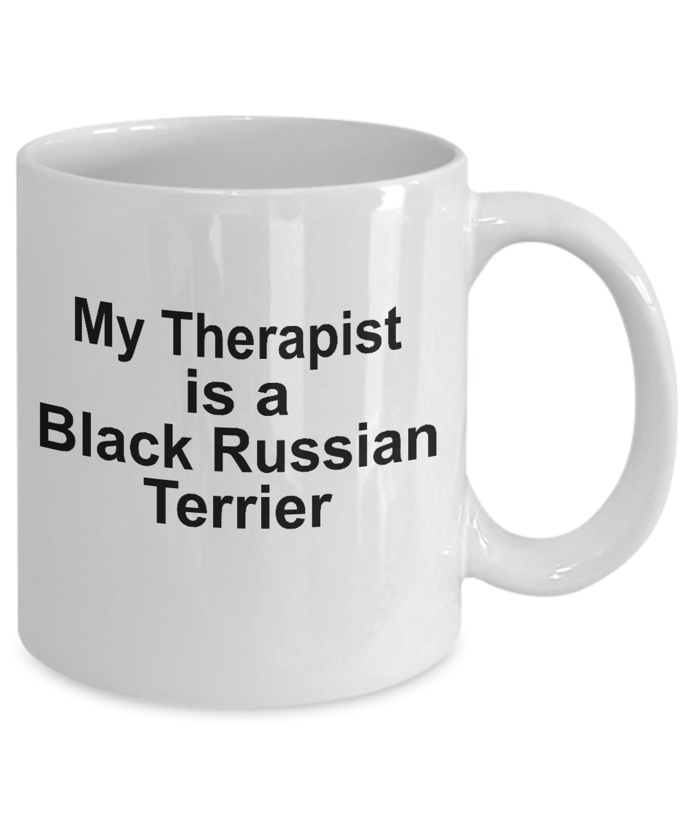 Black Russian Terrier Dog Therapist Coffee Mug