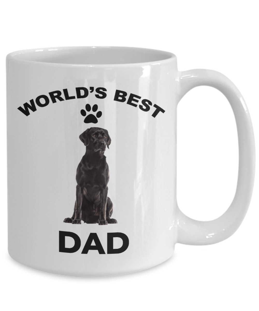 Black Labrador Retriever Best Dad Coffee Mug