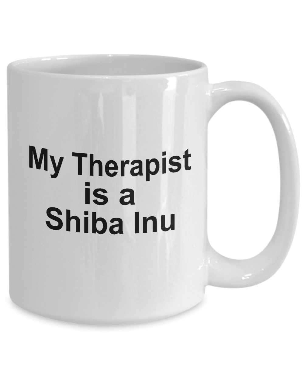 Shiba Inu Dog Therapist Coffee Mug