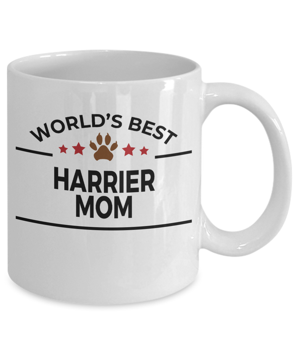 Harrier Dog Lover Gift World's Best Mom Birthday Mother's Day White Ceramic Coffee Mug