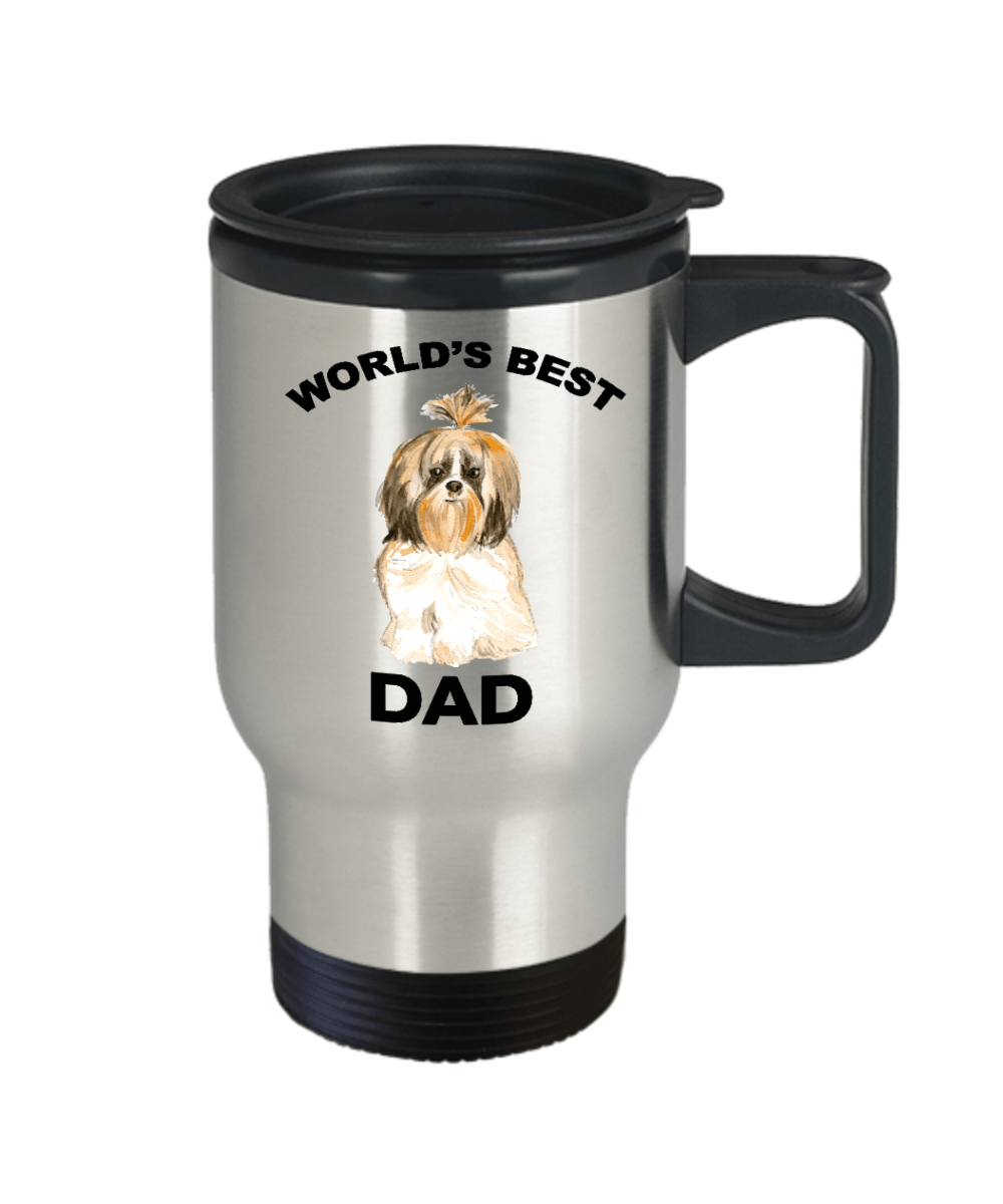 Shih Tzu Best Dog Dad Travel Mug