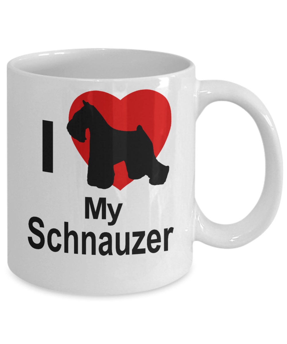 Schnauzer Dog White Coffee Mug