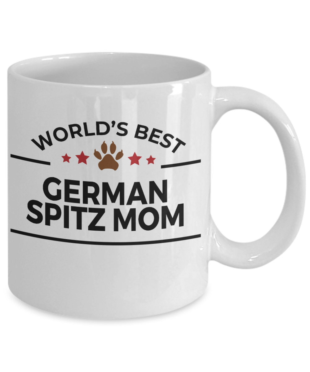 German Spitz Dog Lover Gift World's Best Mom Birthday Mother's Day White Ceramic Coffee Mug