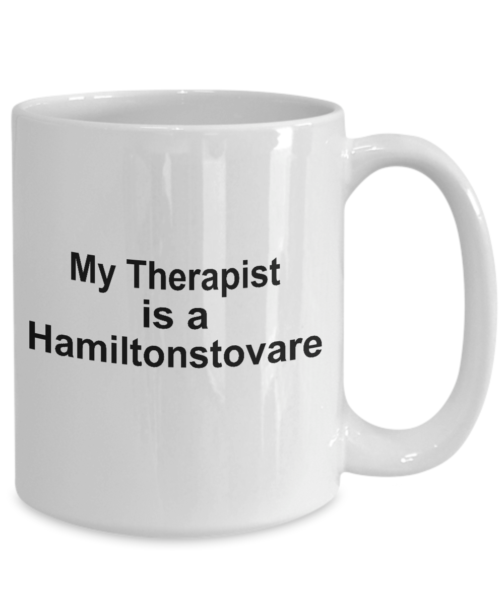 Hamiltonstovare Dog Owner Lover Funny Gift Therapist White Ceramic Coffee Mug