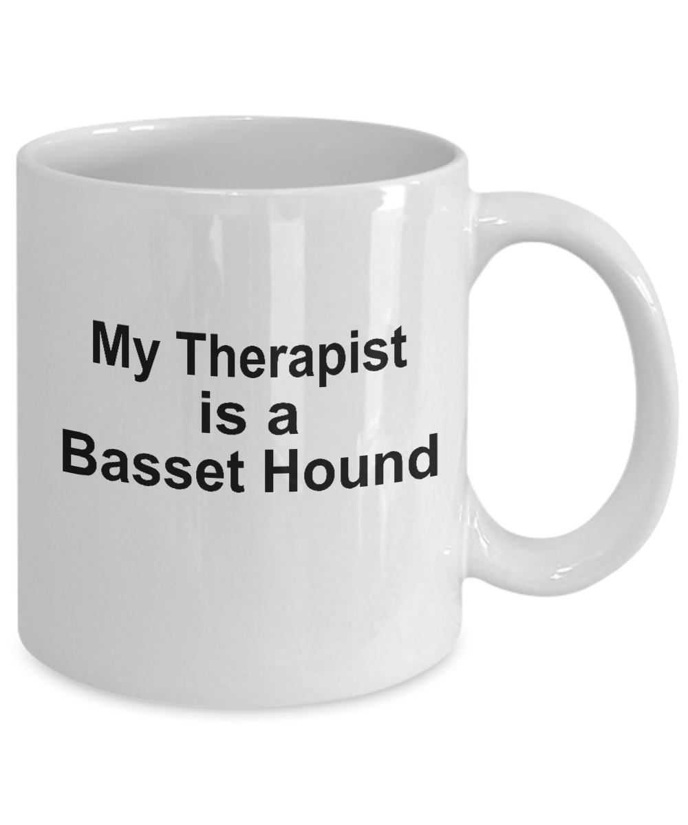 Funny Basset Hound Dog Therapist Coffee Mug