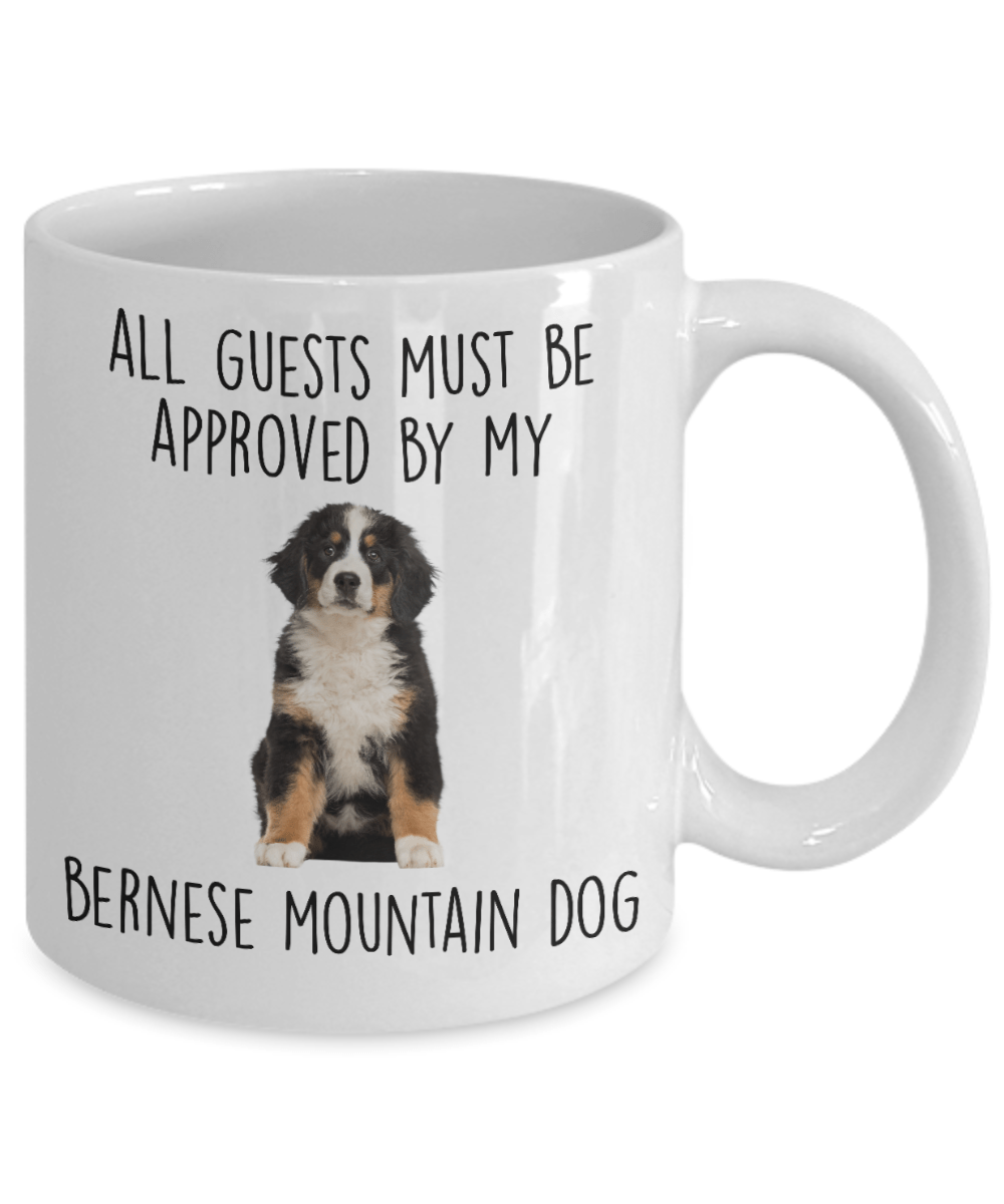 Funny Bernese Mountain Dog Custom Ceramic Coffee Mug - Guests must be approved