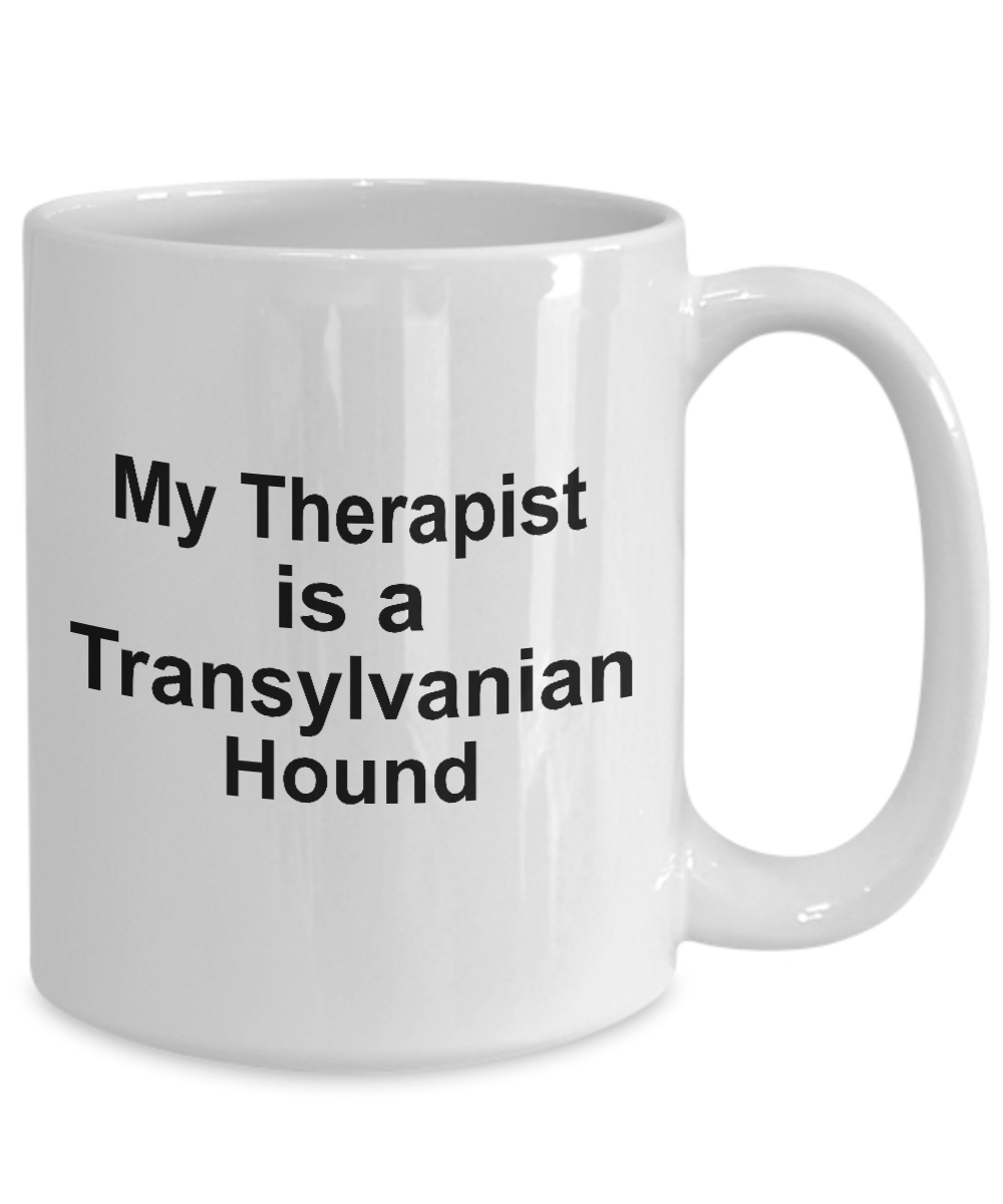 Transylvanian Hound Dog Owner Lover Funny Gift Therapist White Ceramic Coffee Mug