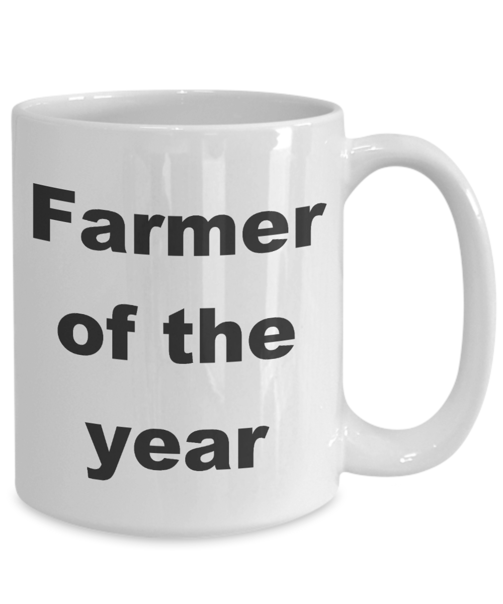 Farmer Gift - Farmer of the year funny coffee mug