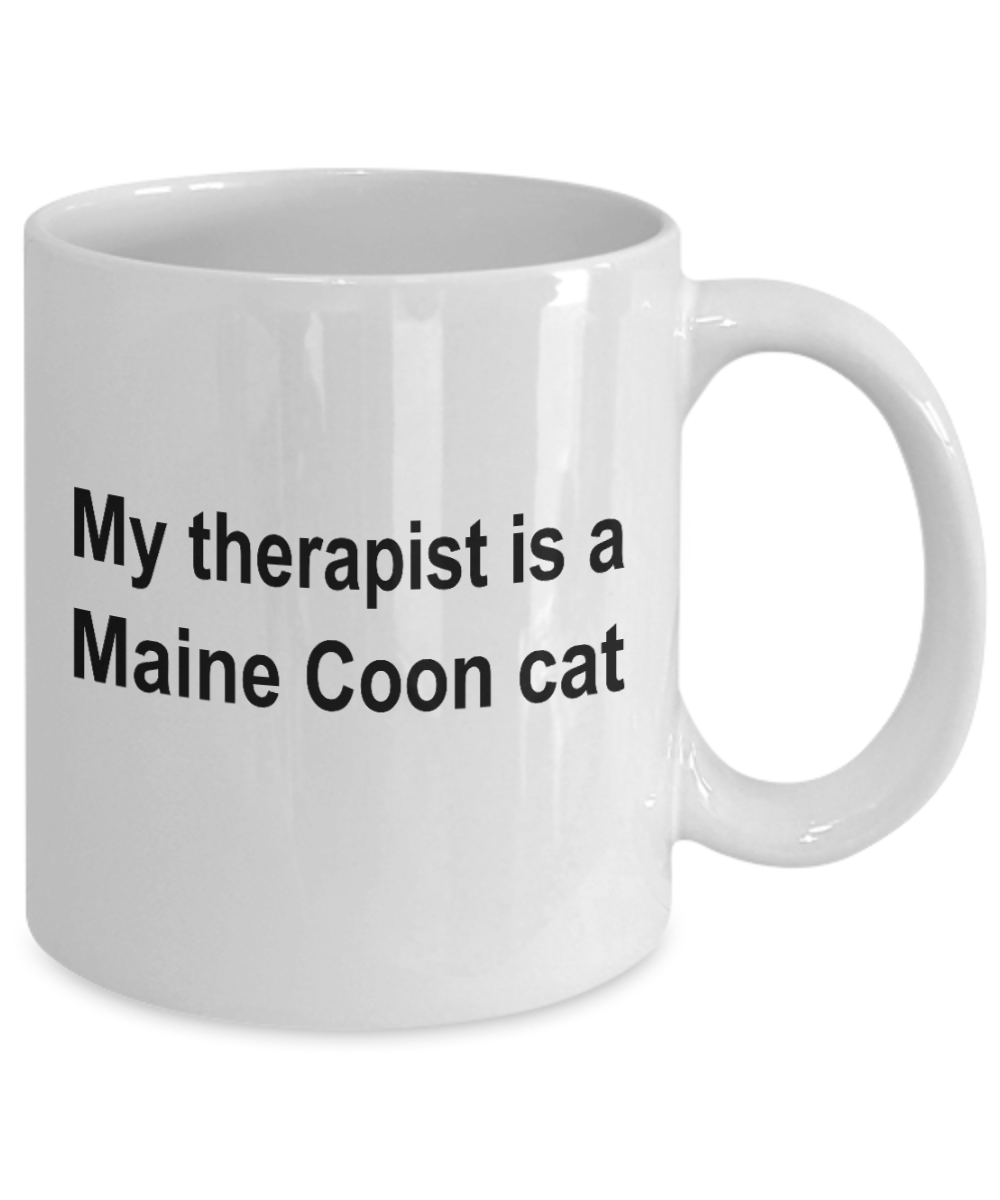 Maine Coon Cat Therapist Coffee Mug